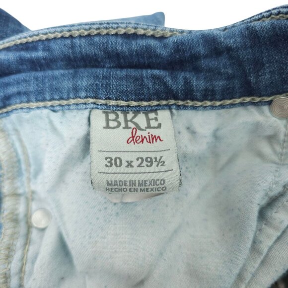 Buckle BKE Stella Jeans Stretch Size 30 Short Boot Low Rise Med Wash Distressed - Picture 4 of 13